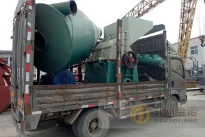 首邦機械發(fā)往湖北的木材粉碎機